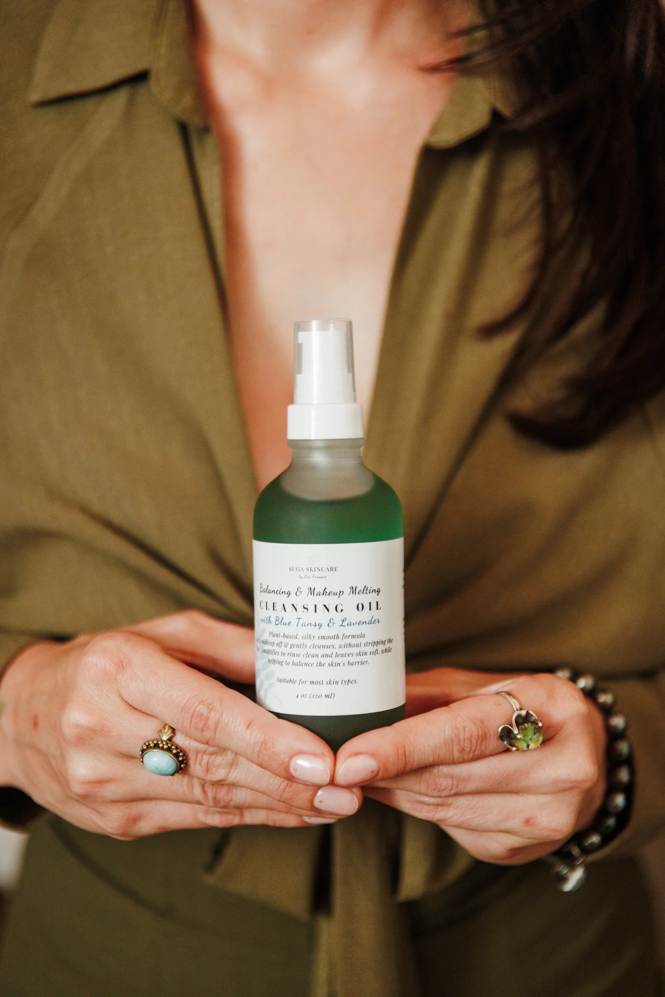 Makeup Melting & Balancing Cleansing Oil with Blue Tansy and Lavender